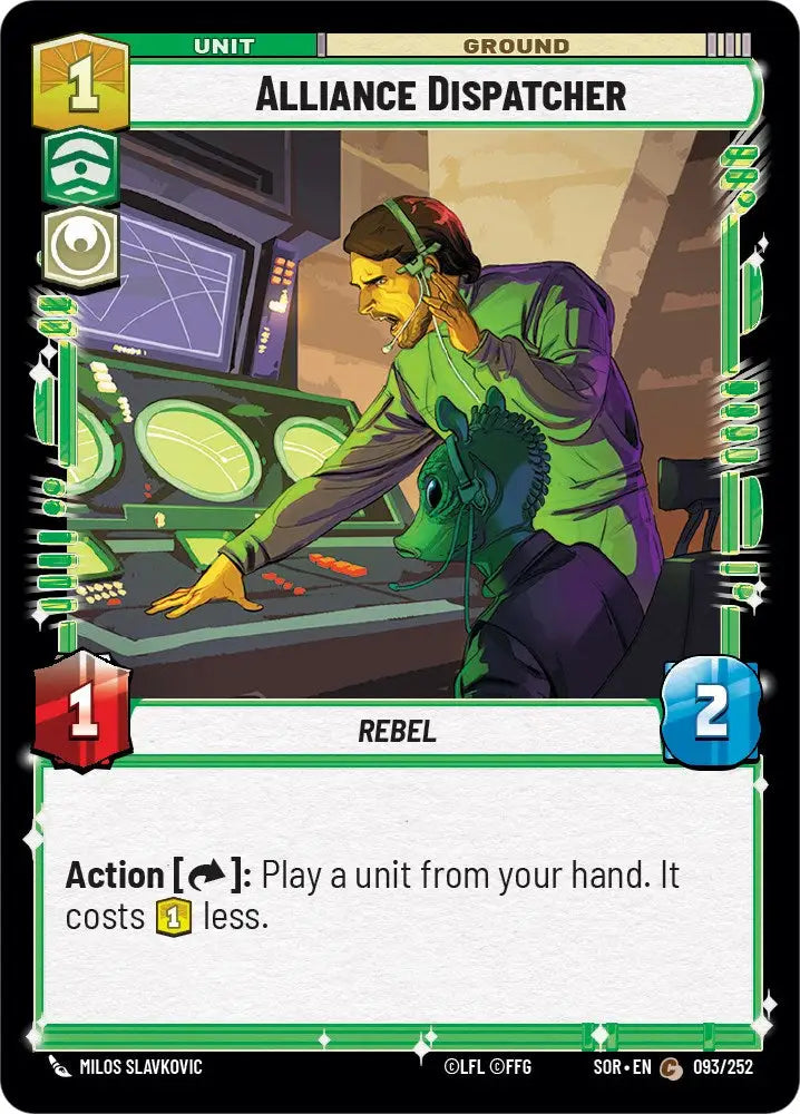 Alliance Dispatcher (093/252) [Spark of Rebellion] - Star Wars: Unlimited Single