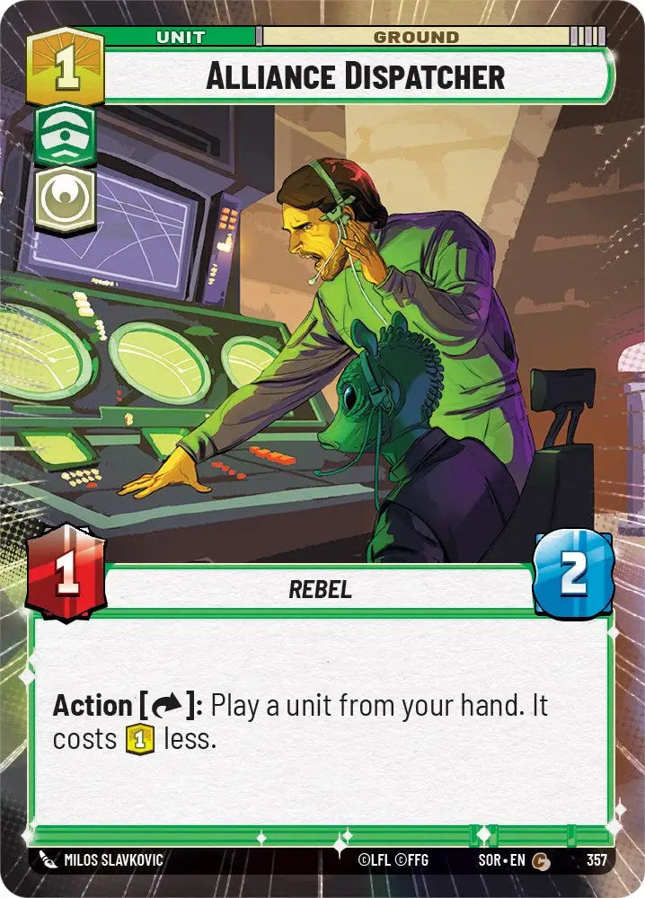 Alliance Dispatcher (Hyperspace) (357) [Spark of Rebellion] - Star Wars: Unlimited Single