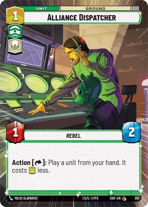 Alliance Dispatcher (Hyperspace) (357) [Spark of Rebellion] - Star Wars: Unlimited Single