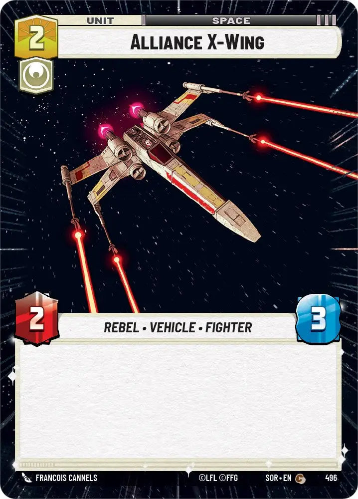 Alliance X-Wing (Hyperspace) (496) [Spark of Rebellion] - Star Wars: Unlimited Single