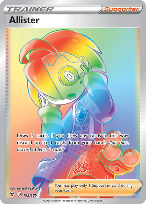 Allister (192/185) [Sword & Shield: Vivid Voltage] - Pokemon Single