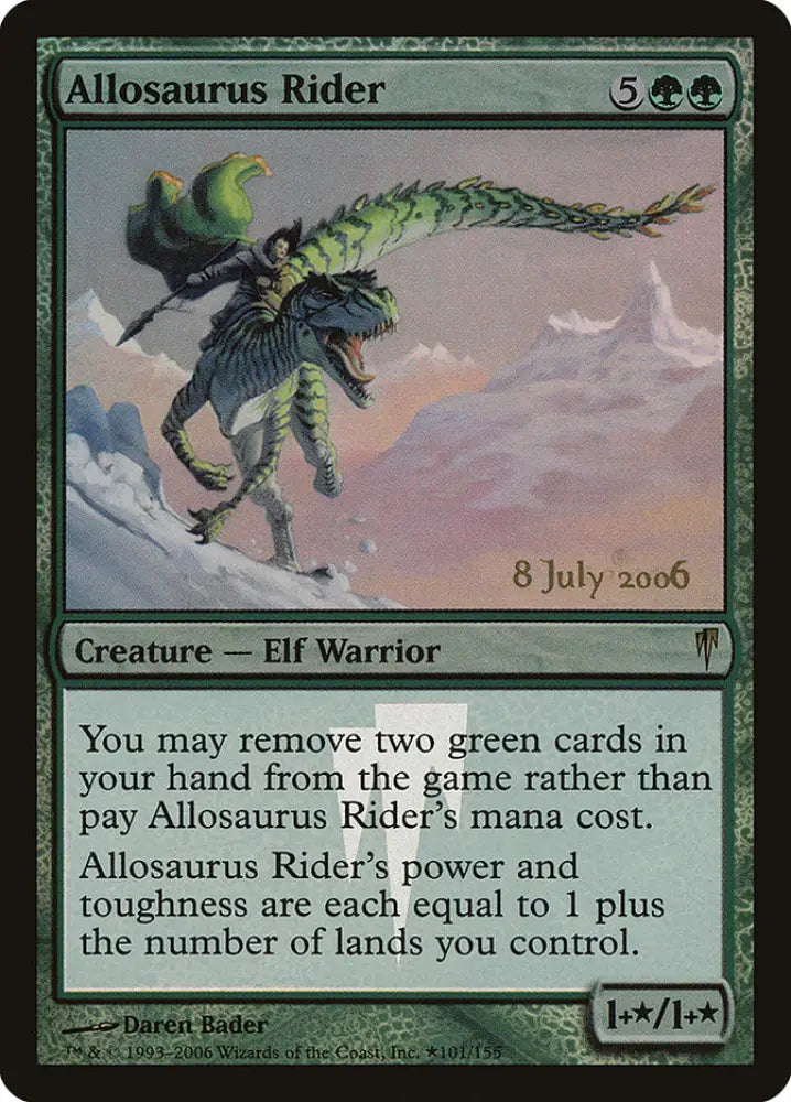 Allosaurus Rider [Coldsnap Promos] - MTG Single