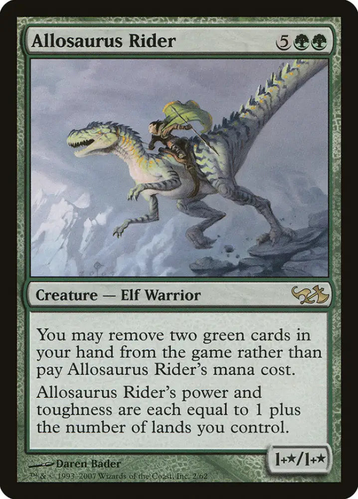 Allosaurus Rider [Duel Decks: Elves vs. Goblins] - MTG Single