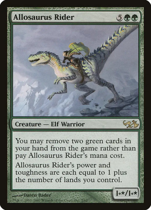 Allosaurus Rider [Duel Decks: Elves vs. Goblins] - MTG Single