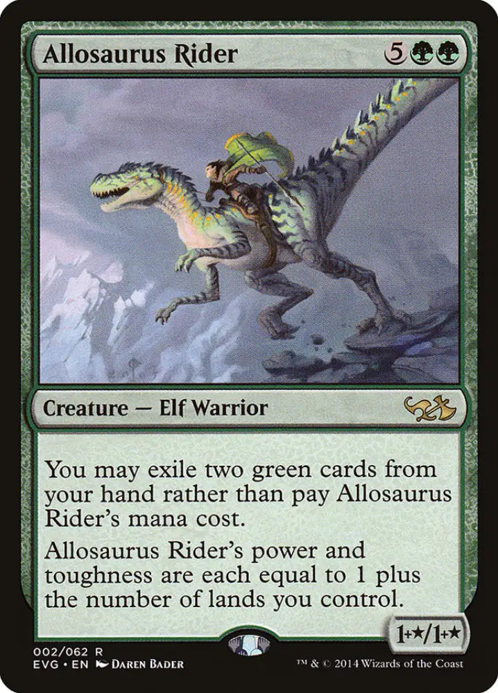 Allosaurus Rider (Elves vs. Goblins) [Duel Decks Anthology] - MTG Single