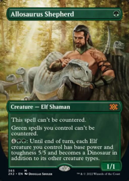 Allosaurus Shepherd (Borderless Alternate Art) [Double Masters 2022] - MTG Single