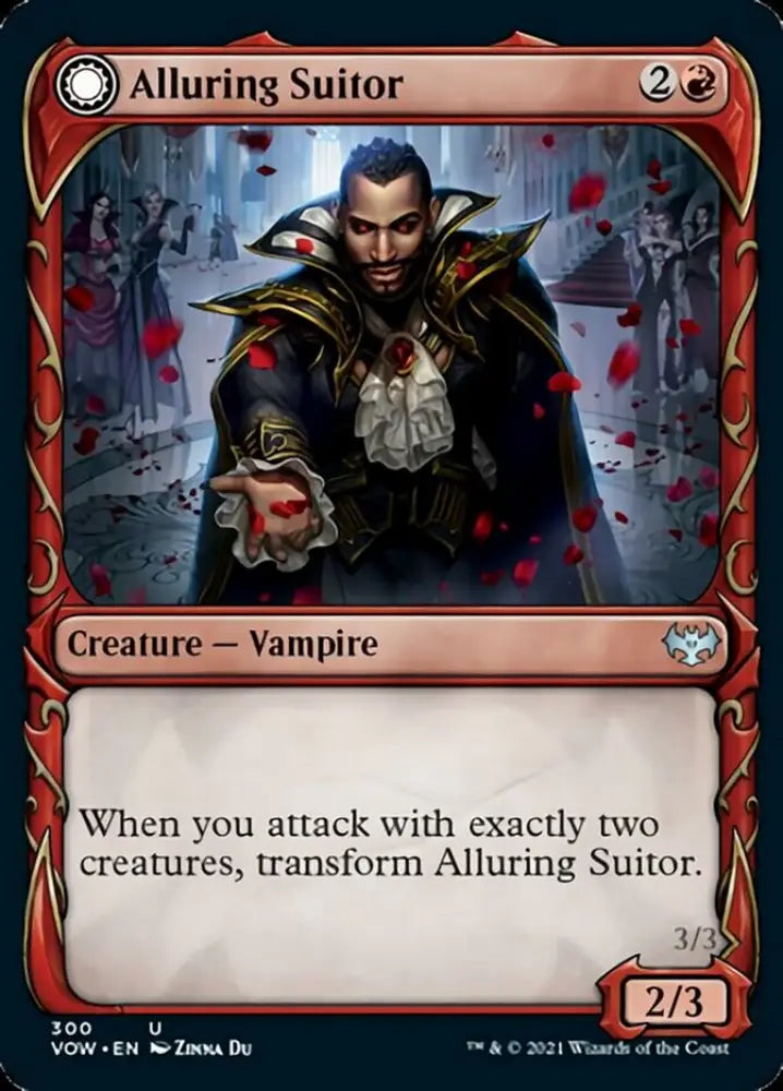 Alluring Suitor // Deadly Dancer (Showcase Fang Frame) [Innistrad: Crimson Vow] - MTG Single