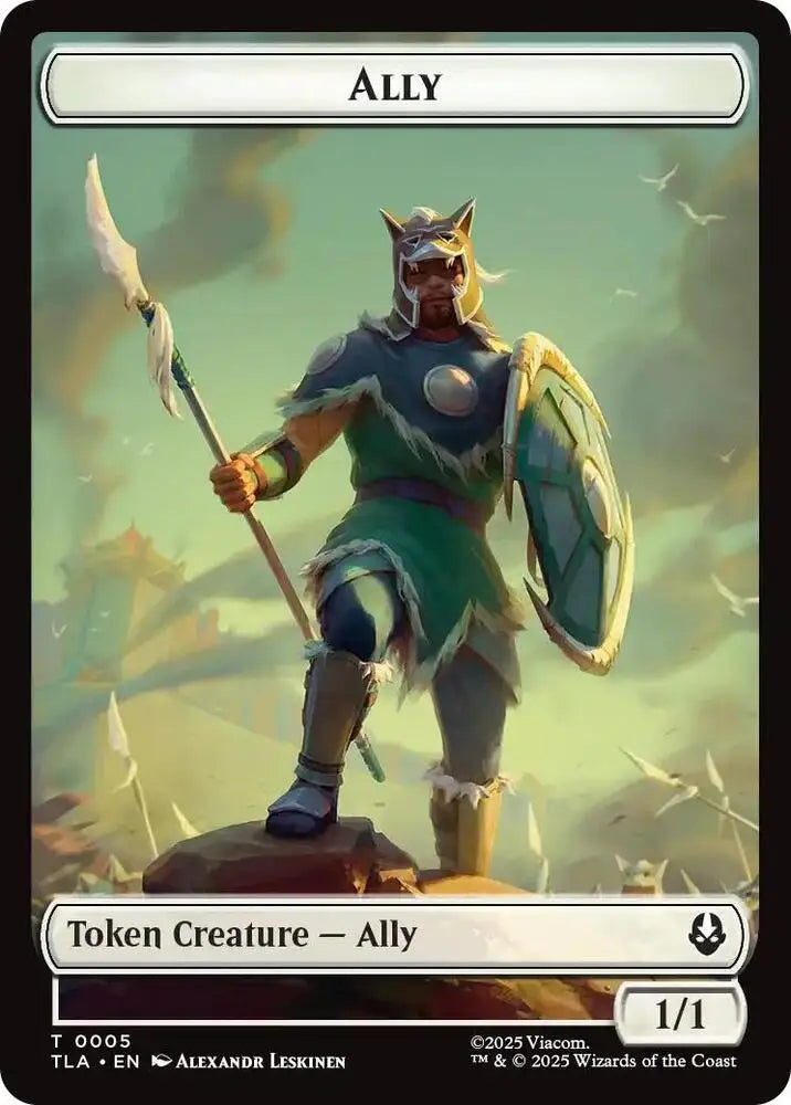 Ally (0005) // Soldier (0002) Double-Sided Token (5 // 2) [Avatar: The Last Airbender]