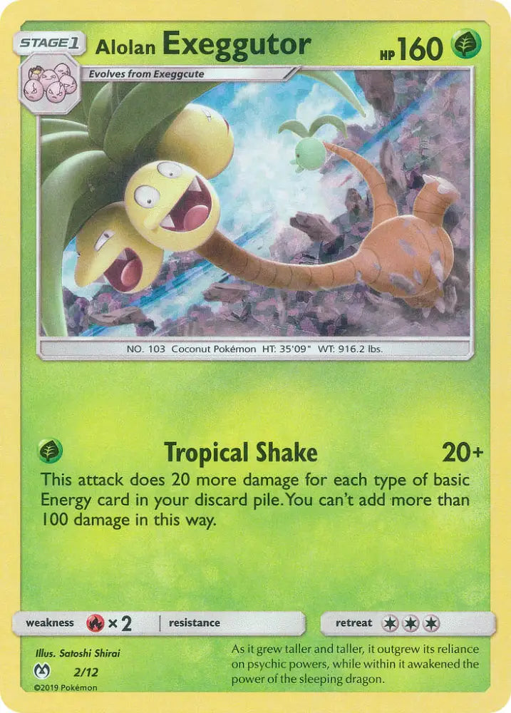 Alolan Exeggutor (2/12) [McDonald’s Promos: 2019 Collection] - Pokemon Single