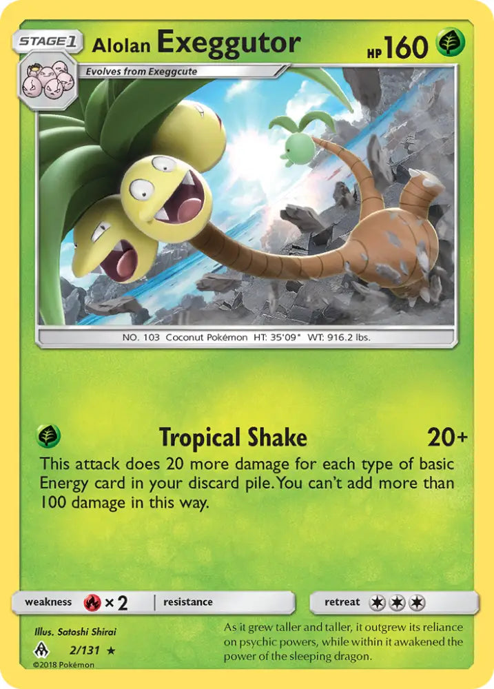 Alolan Exeggutor (2/131) [Sun & Moon: Forbidden Light] - Pokemon Single
