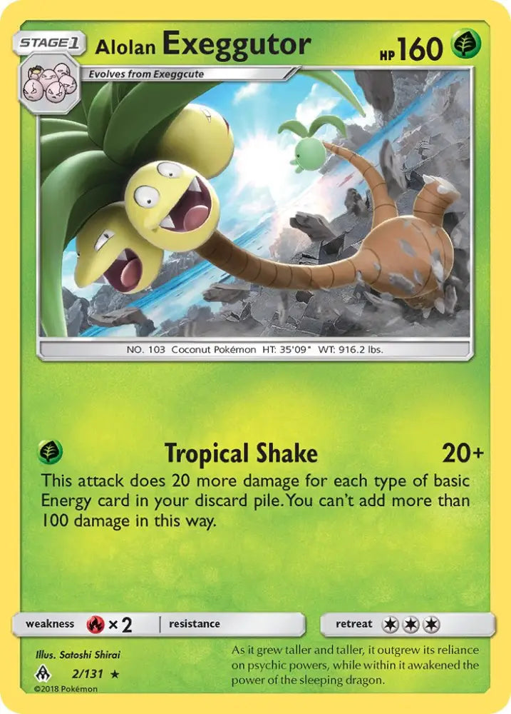 Alolan Exeggutor (2/131) (Theme Deck Exclusive) [Sun & Moon: Forbidden Light] - Pokemon Single