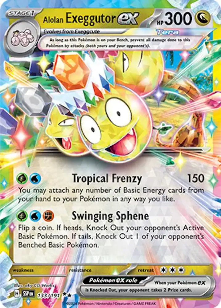 Alolan Exeggutor ex (133/191) [Scarlet & Violet: Surging Sparks] - Pokemon Single