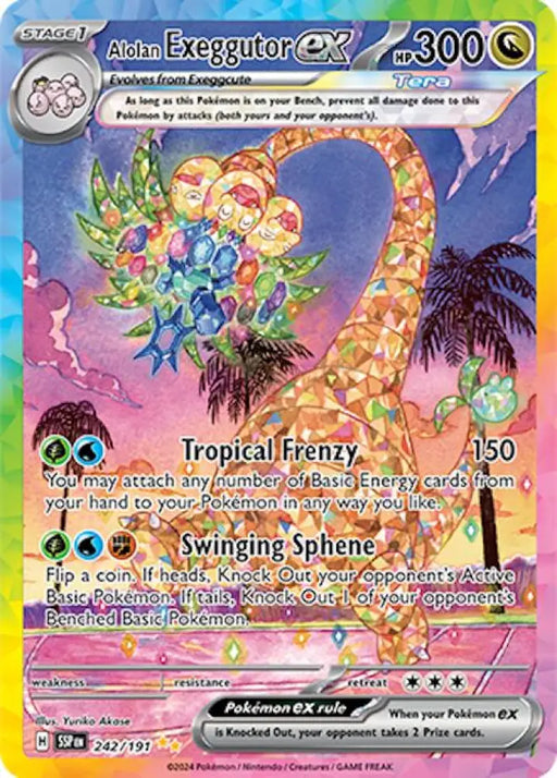 Alolan Exeggutor ex (242/191) [Scarlet & Violet: Surging Sparks] - Pokemon Single