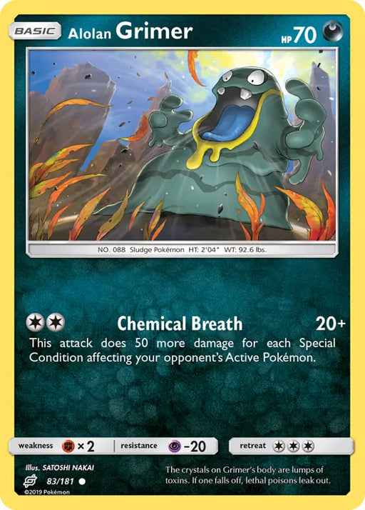 Alolan Grimer (83/181) [Sun & Moon: Team Up] - Pokemon Single