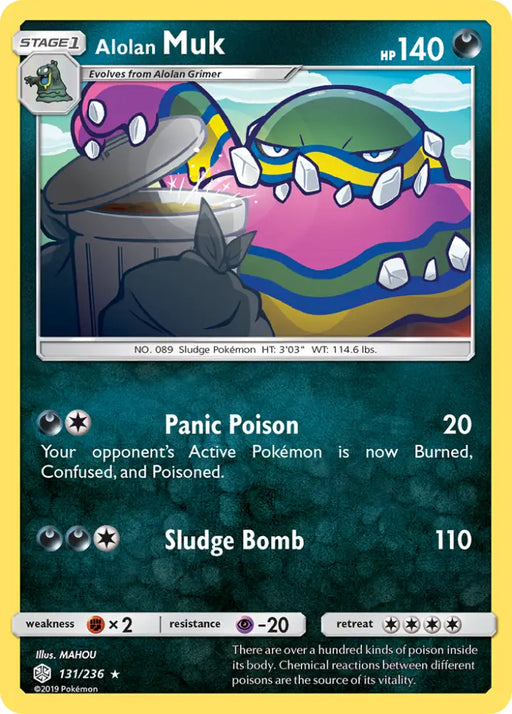 Alolan Muk (131/236) [Sun & Moon: Cosmic Eclipse] - Pokemon Single