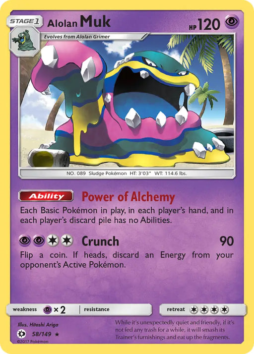Alolan Muk (58/149) [Sun & Moon: Base Set] - Pokemon Single