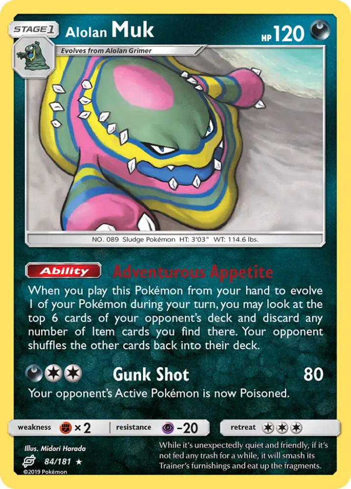 Alolan Muk (84/181) [Sun & Moon: Team Up] - Pokemon Single