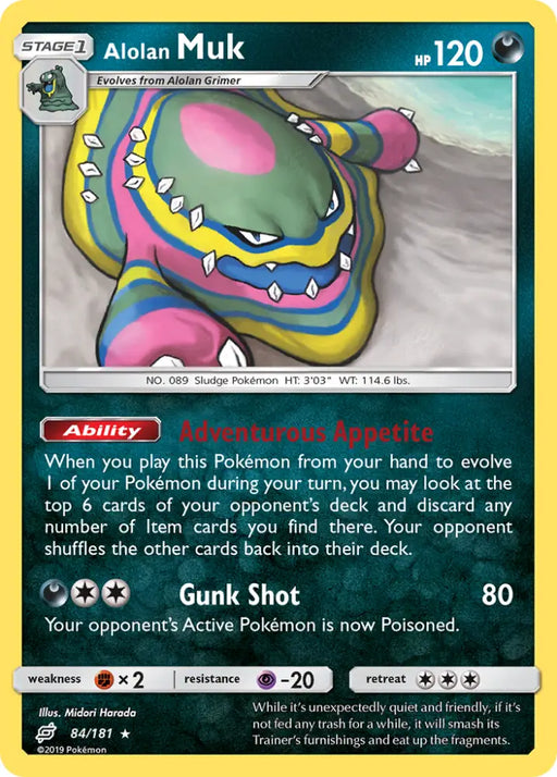 Alolan Muk (84/181) [Sun & Moon: Team Up] - Pokemon Single
