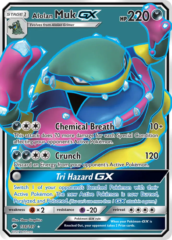 Alolan Muk GX (138/147) [Sun & Moon: Burning Shadows] - Pokemon Single