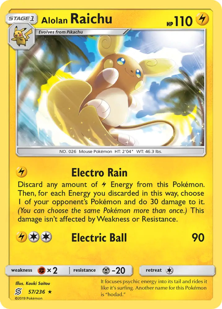 Alolan Raichu (57/236) [Sun & Moon: Unified Minds] - Pokemon Single