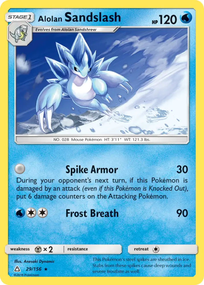Alolan Sandslash (29/156) [Sun & Moon: Ultra Prism] - Pokemon Single
