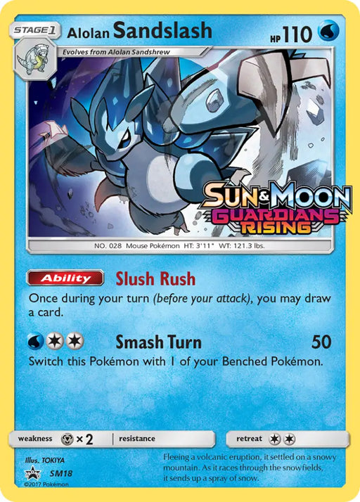 Alolan Sandslash (SM18) (Prerelease Promo) [Sun & Moon: Black Star Promos] - Pokemon Single