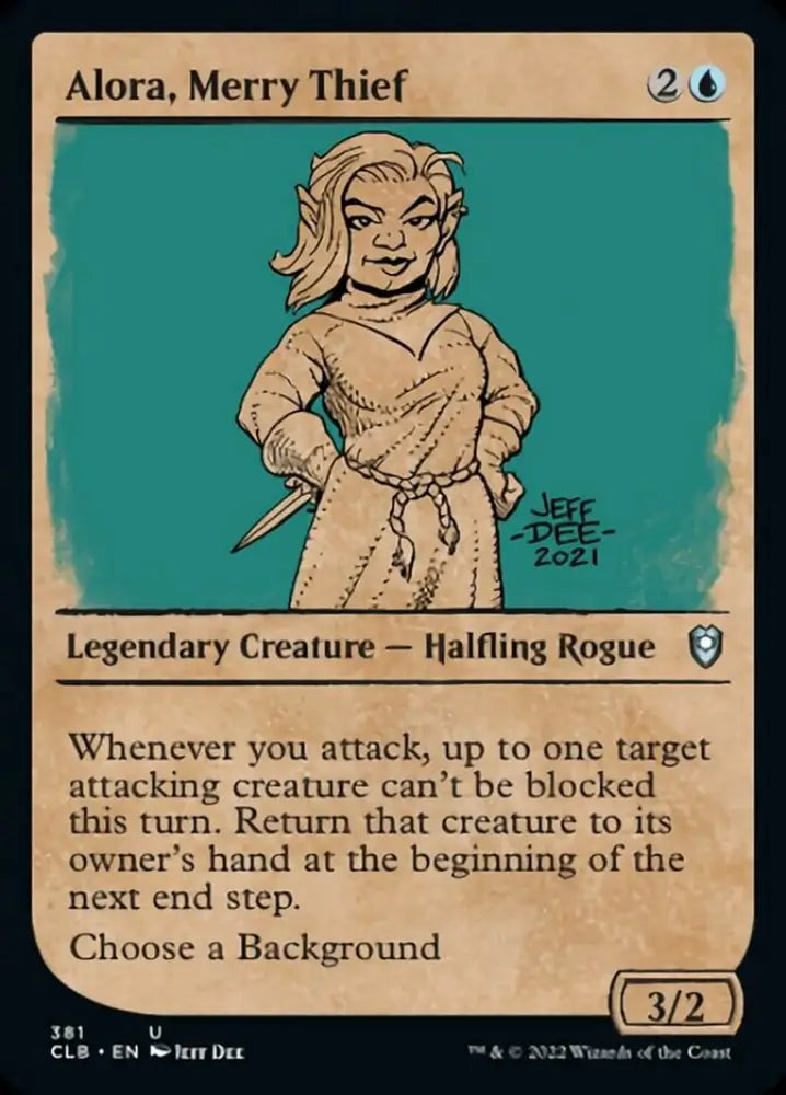 Alora Merry Thief (Showcase) [Commander Legends: Battle for Baldur’s Gate] - MTG Single