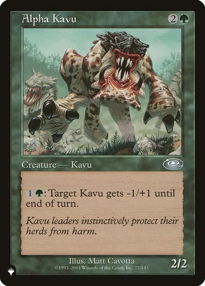 Alpha Kavu [The List] - MTG Single