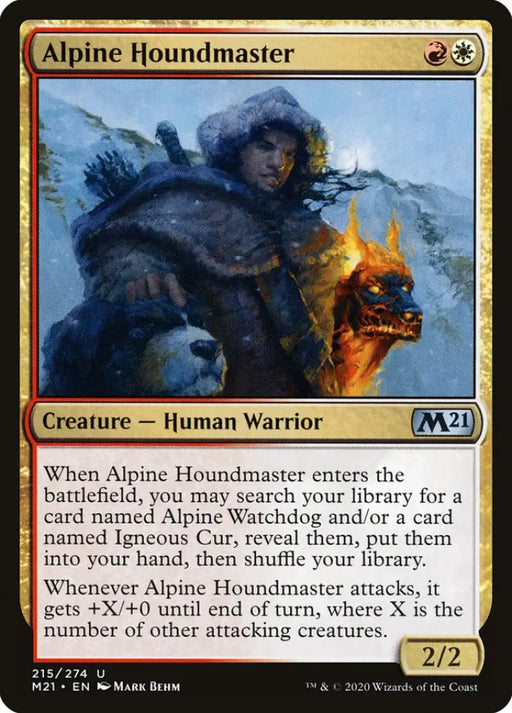 Alpine Houndmaster [Core Set 2021] - MTG Single