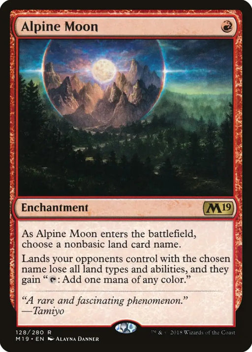 Alpine Moon [Core Set 2019] - MTG Single