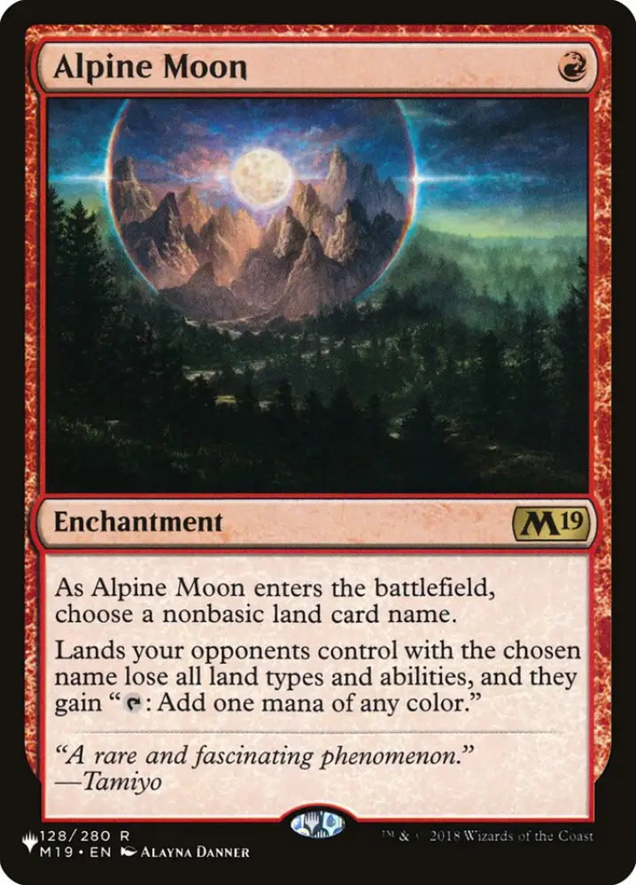 Alpine Moon [The List] - MTG Single