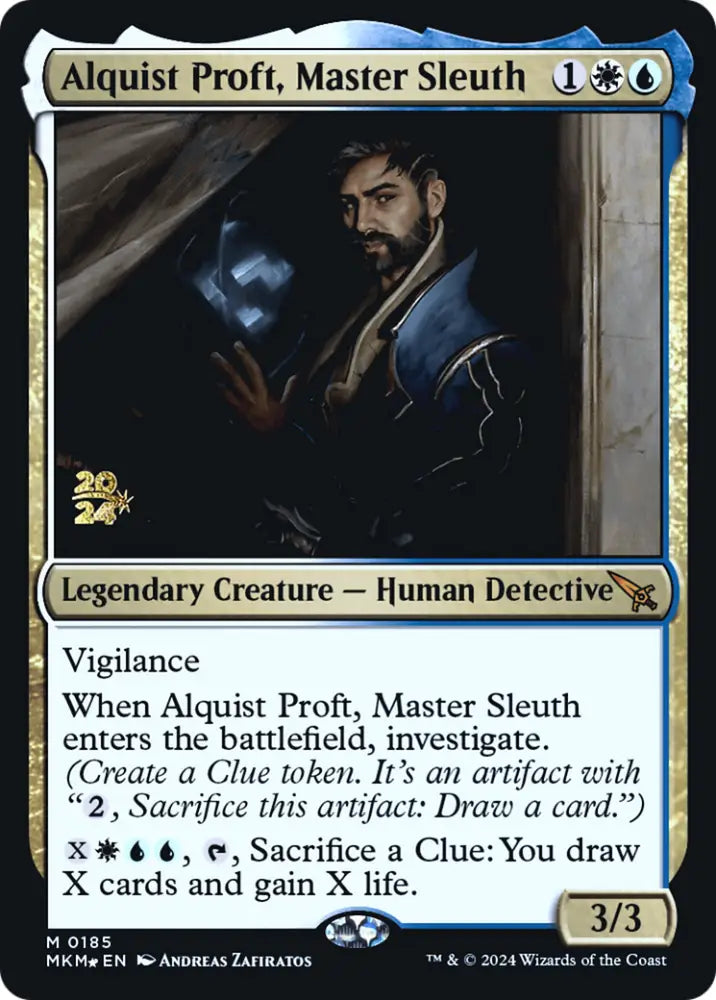 Alquist Proft Master Sleuth [Murders at Karlov Manor Prerelease Promos] - MTG Single