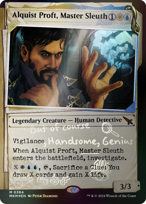 Alquist Proft Master Sleuth (Showcase) (Invisible Ink) [Murders at Karlov Manor] - MTG Single