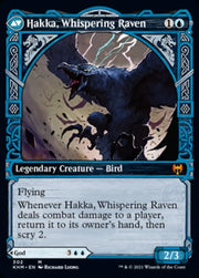 Alrund God of the Cosmos // Hakka Whispering Raven (Showcase) [Kaldheim] - MTG Single