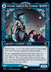 Alrund God of the Cosmos // Hakka Whispering Raven (Showcase) [Kaldheim] - MTG Single