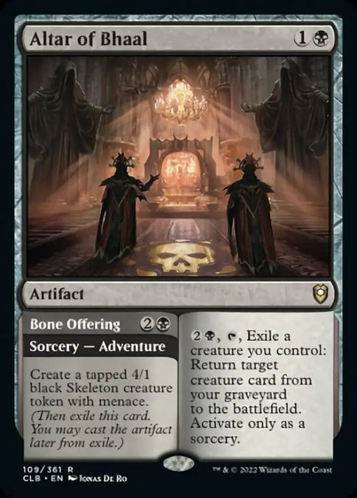 Altar of Bhaal // Bone Offering [Commander Legends: Battle for Baldur’s Gate] - MTG Single