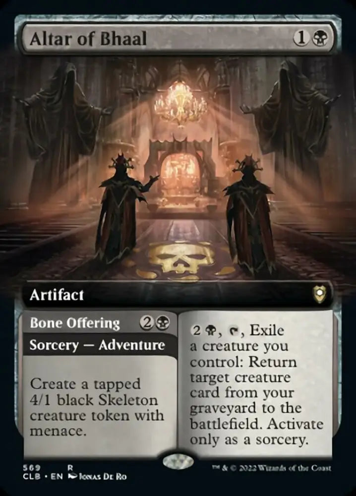 Altar of Bhaal // Bone Offering (Extended Art) [Commander Legends: Battle for Baldur’s Gate] - MTG Single
