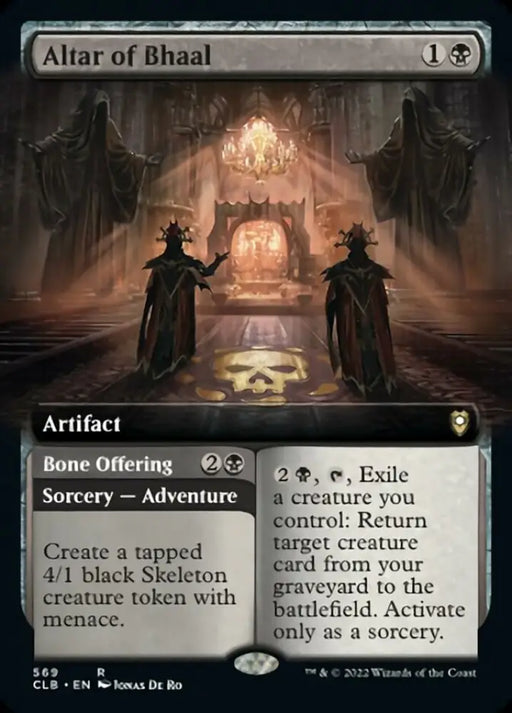 Altar of Bhaal // Bone Offering (Extended Art) [Commander Legends: Battle for Baldur’s Gate] - MTG Single