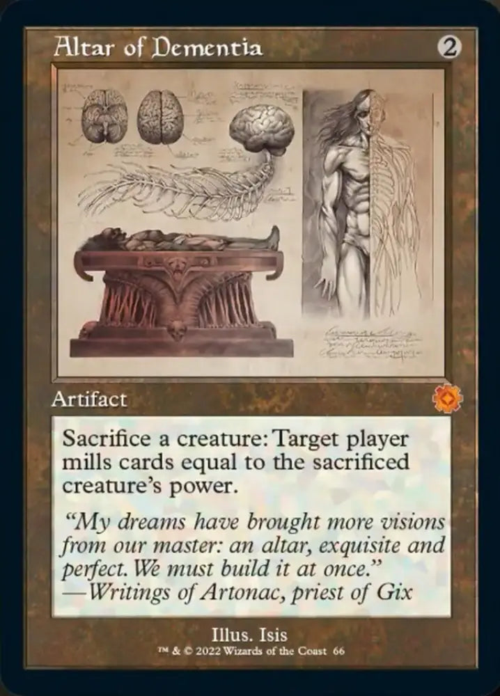 Altar of Dementia (Retro Schematic) [The Brothers’ War Retro Artifacts] - MTG Single