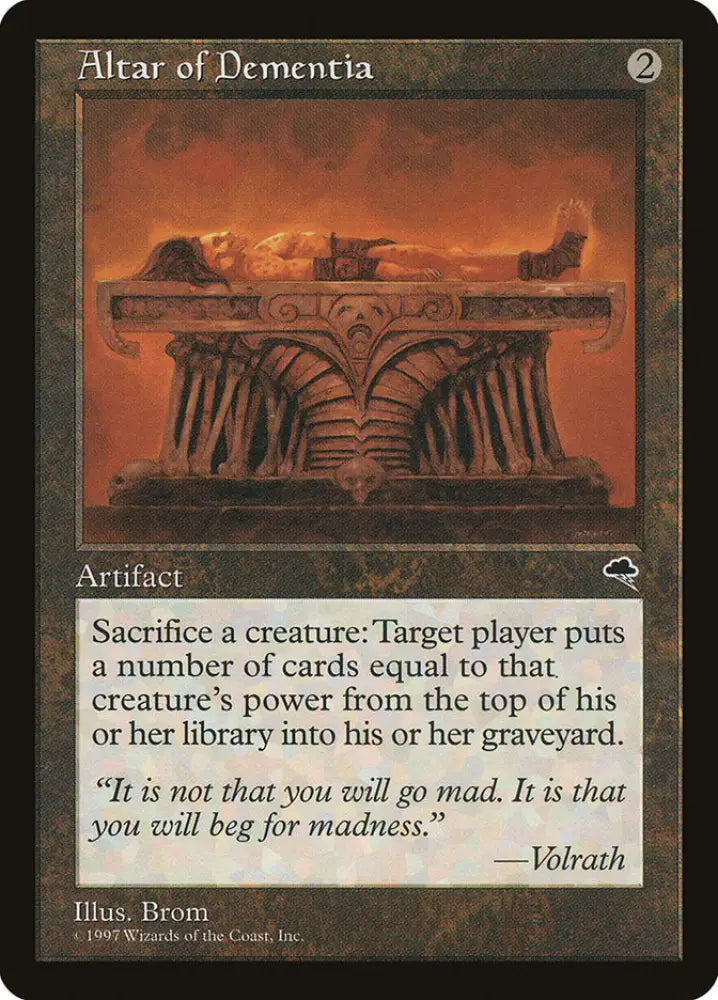 Altar of Dementia [Tempest] - MTG Single