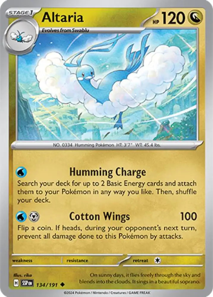 Altaria (134/191) [Scarlet & Violet: Surging Sparks] - Pokemon Single