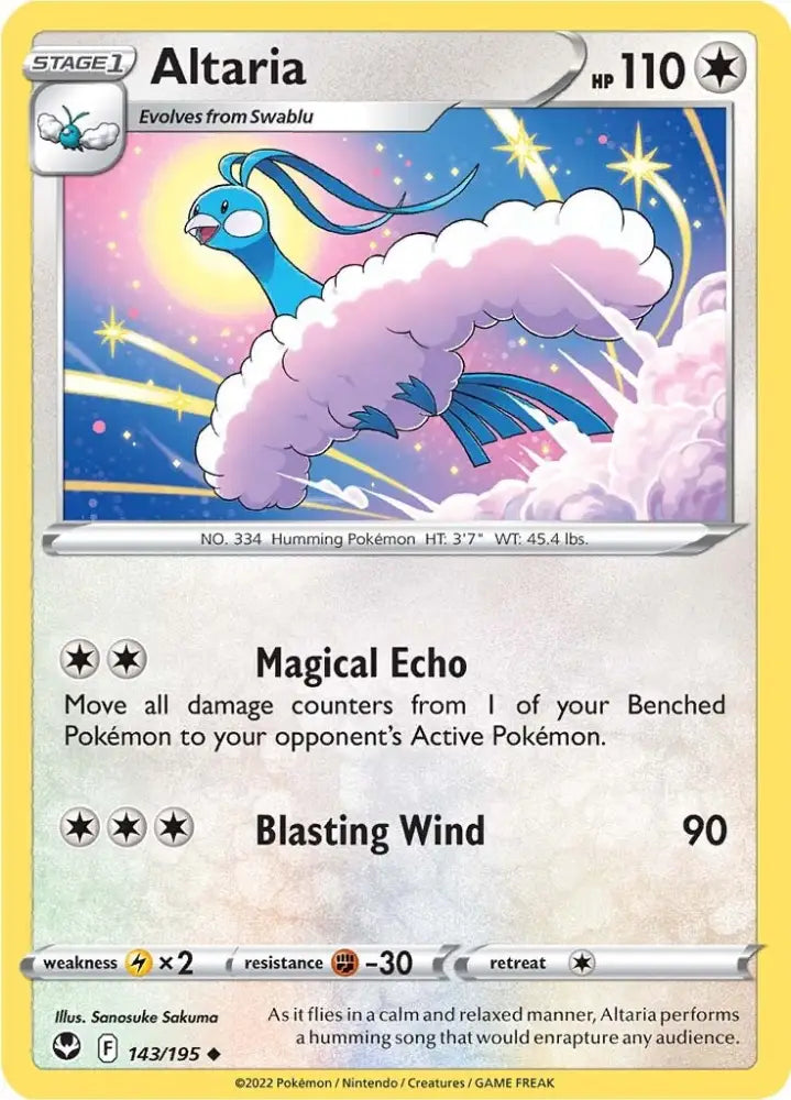 Altaria (143/195) [Sword & Shield: Silver Tempest] - Pokemon Single