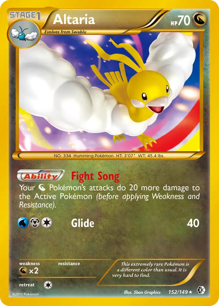 Altaria (152/149) [Black & White: Boundaries Crossed] - Pokemon Single