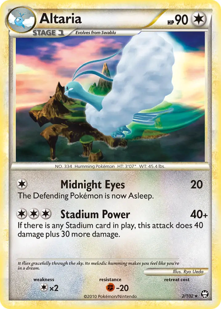 Altaria (2/102) [HeartGold & SoulSilver: Triumphant] - Pokemon Single