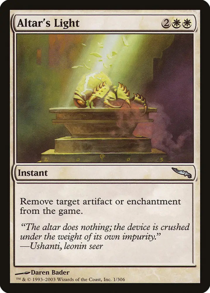 Altar’s Light [Mirrodin] - MTG Single