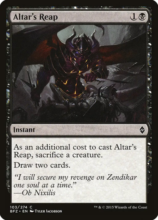Altar’s Reap [Battle for Zendikar] - MTG Single