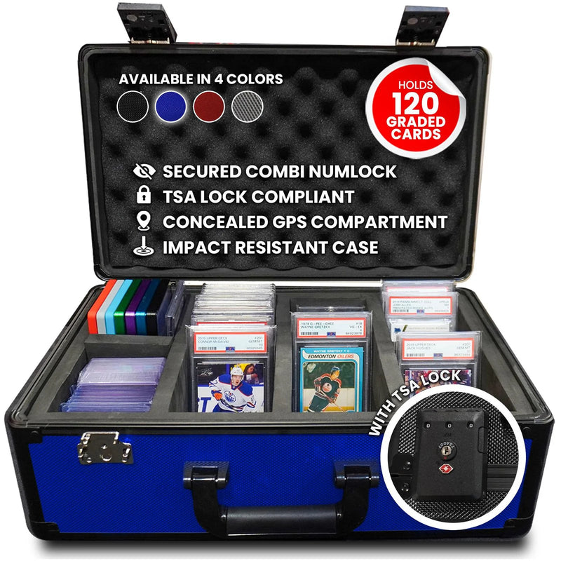 Evoretro 4-Row Aluminum Blue Case With TSA Lock