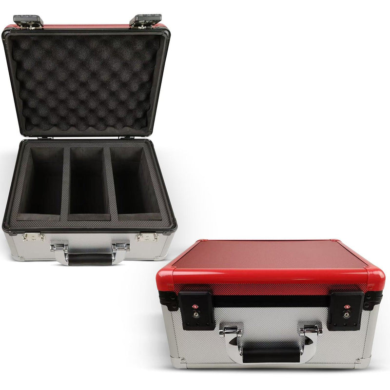 Evoretro 3-Row Aluminum Red/Silver Case With TSA Lock