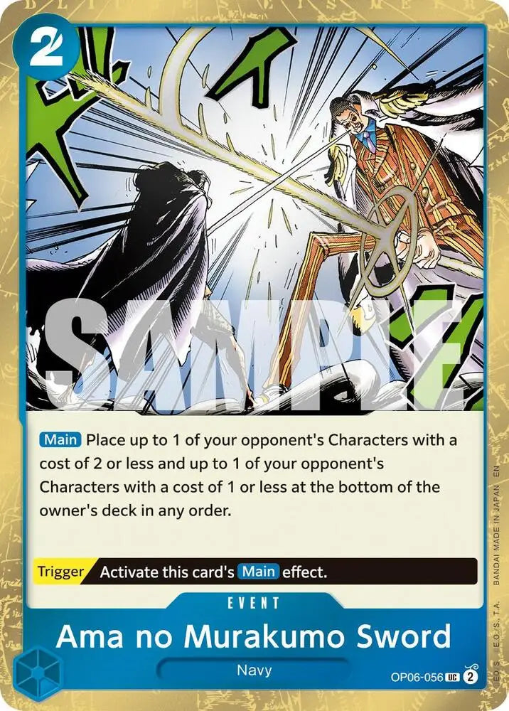 Ama no Murakumo Sword (Pirate Foil) (OP06-056) [Premium Booster -The Best- Vol. 2]
