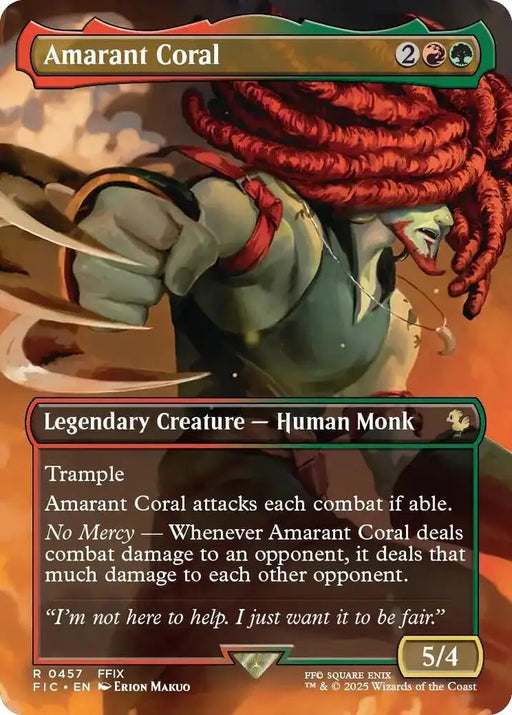 Amarant Coral (Borderless) (457) [Final Fantasy Commander]